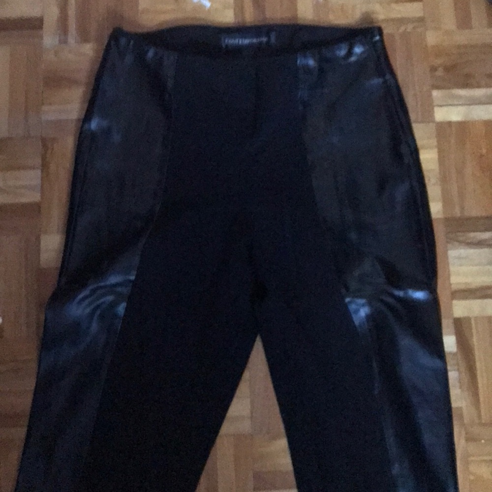2/50$ black pants/legging faux leather